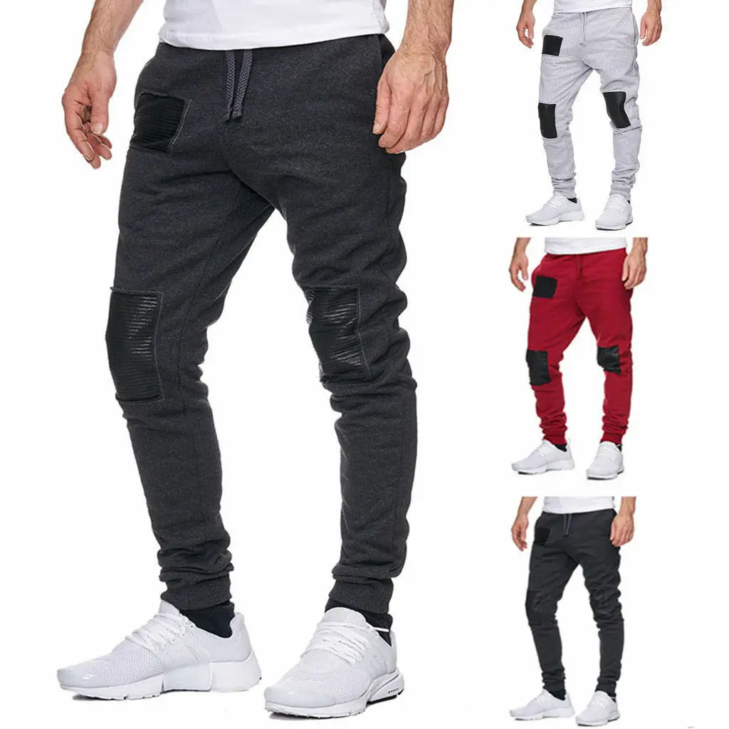 Fashion Mens Casual Sports Pants Skinny Pants Slim Fit