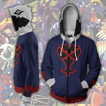 

Kingdom Heart Hoodie Relentless Cosplay Zip Hoodie Unisex Sweatshirt Men's Hooded Hoodie BIANYILONG Brand Customized New