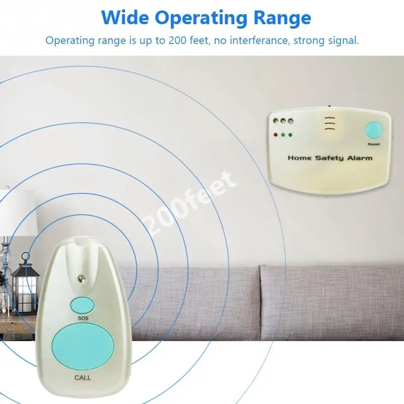 Охранная сигнализация для пожилых людей/детей, аварийный пейджер, кнопка вызова, система охранной сигнализации