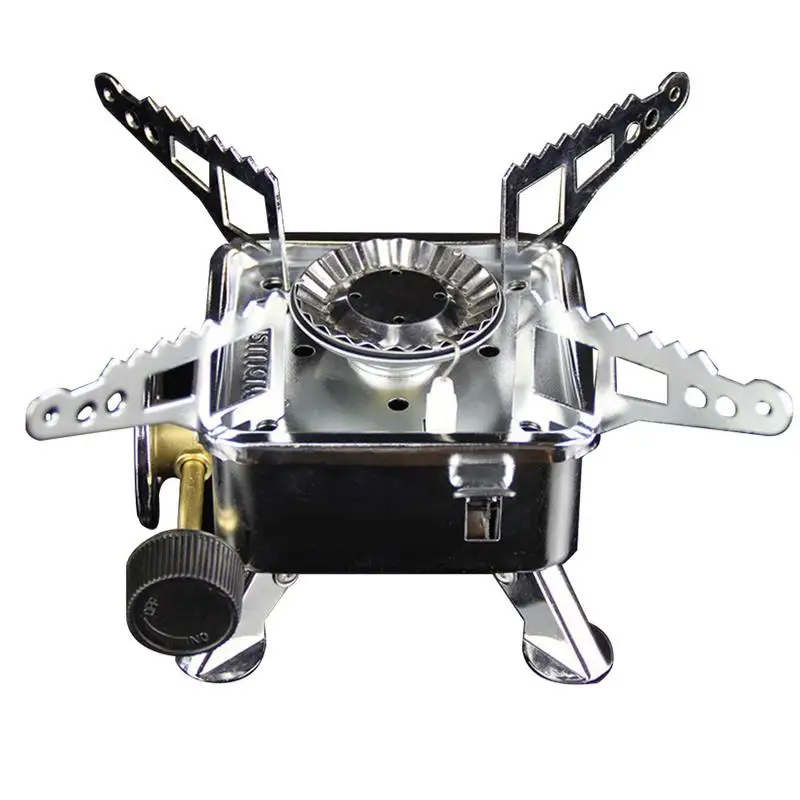 

Camping Gas Stove Outdoor Folding Mini Stove Portable Hiking Picnic Cooking Gas Stove Camping Gaz For Barbecue Sports
