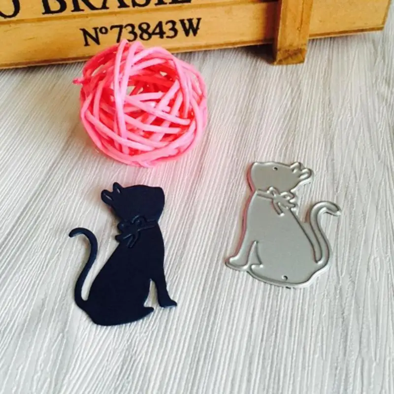 

1Pc Cat-shaped Metal Cutting Dies Set Embossing Stencils for Scrapbooking/Photo Stamp DIY Craft Album Paper Card Decor Gift 2019