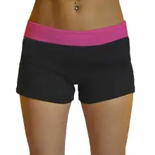 Для женщин Повседневное лоскутное эластичный пояс для йоги длиной выше колена летние шорты для свободные