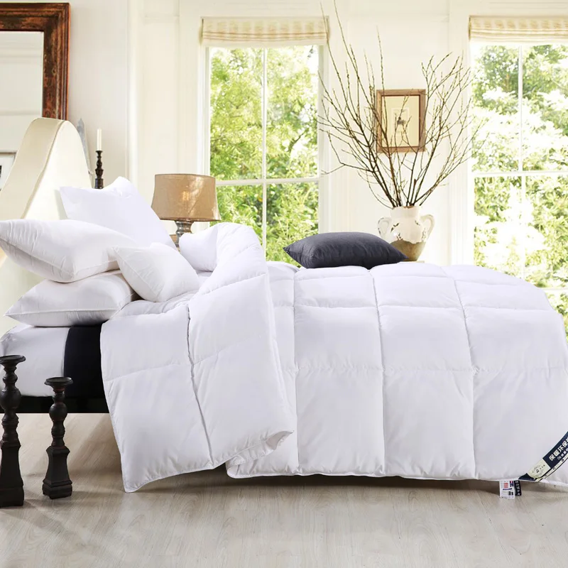 

100% white warm Winter Goose Down Comforter Quilt Warmly White Comforter King Size Bedding Set king size christams gift48 49