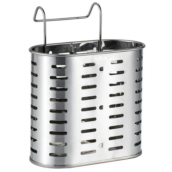 

Hot Sale Stainless Steel Hanging Chopsticks/Spoon/Fork/Knife Drain Basket Cutlery Hanging Vertical Storage Drainer