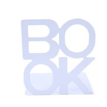 Алфавит формы металлические железные книгодержатели поддержка держатель настольные подставки для книг белый