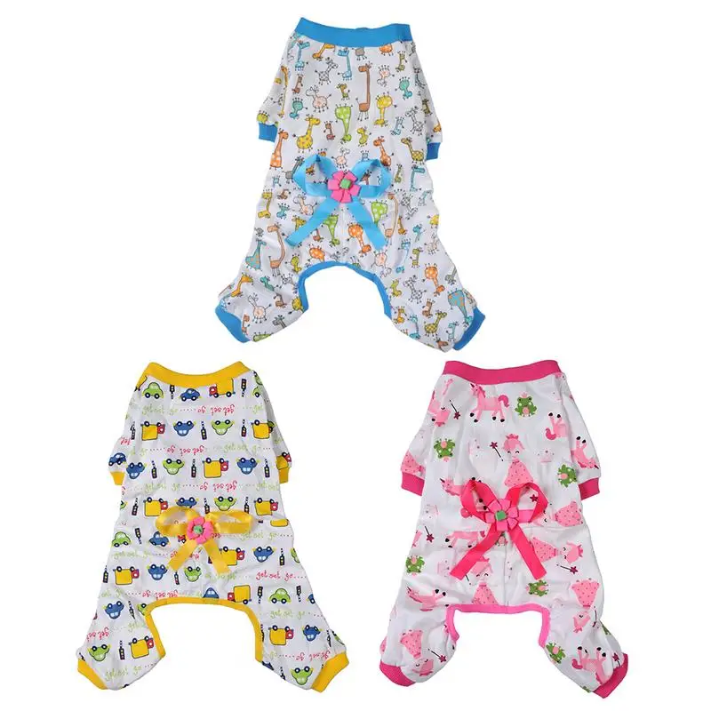 

Printed Cotton Pet Clothes Small Dog Jumpsuit Pajamas Pet Hoodie Coat for Dogs Cats Super Soft Warm Puppy #YW