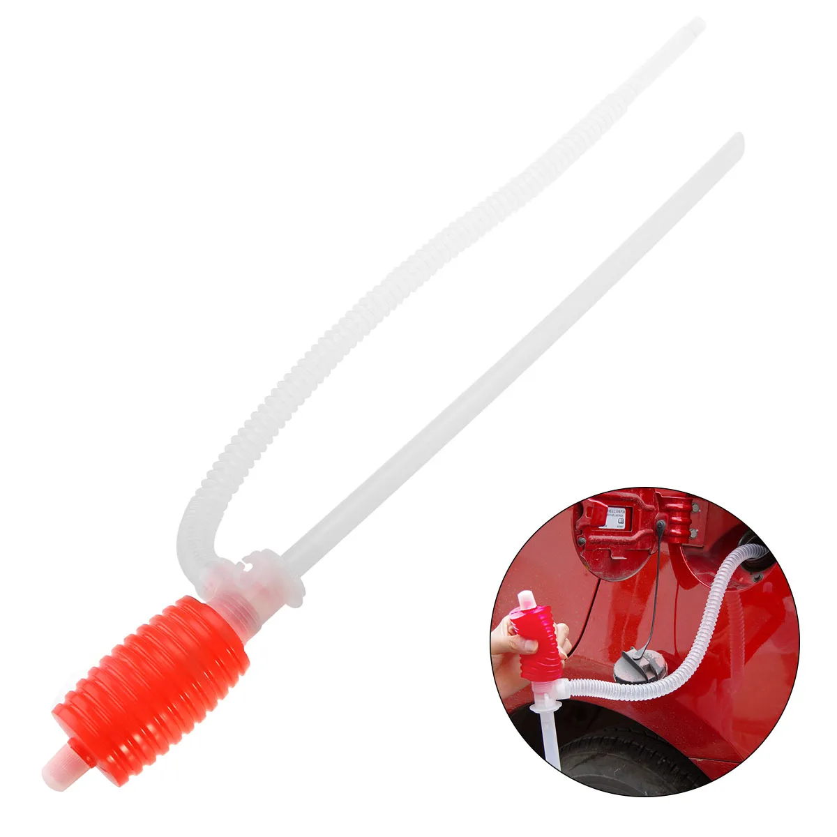 

Siphon Manual Hand Liquid Transfer Pump Emergency Water Tank Oil Gas Drum for Car Auto Q20