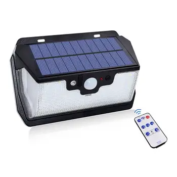 

1000lm Waterproof Solar Light 55LED Outdoor Security Lamp w/ Remote Control