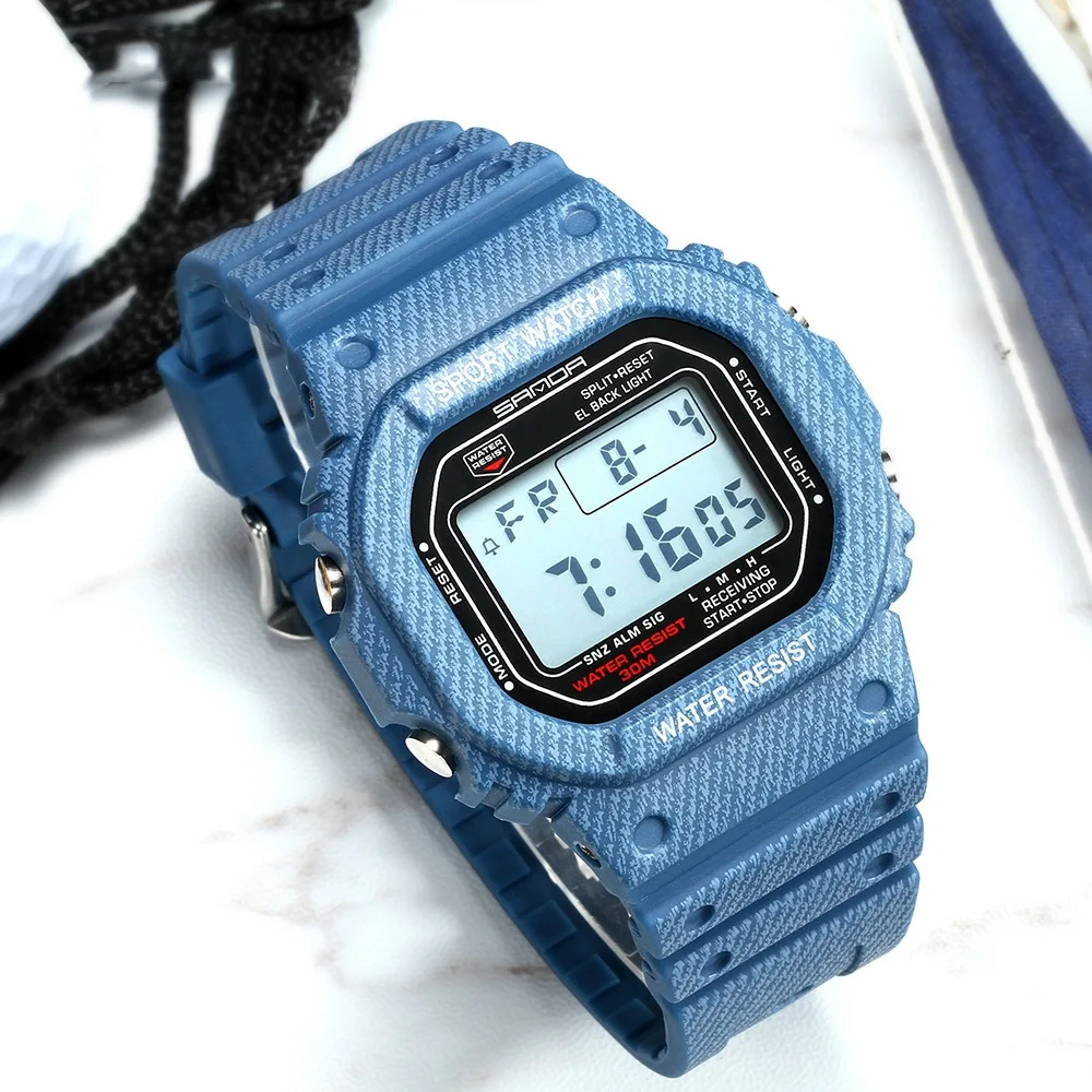 Kopen Sanda Sport Led Elektronische Digitale Horloge Waterdicht Hand Uitdrukking Horloge