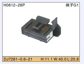 

5set 28P Automobile Waterproof Automotive Line Terminal Auto Wire Terminals Electrical 28 Pin Connectors Dj7281-0.6-21