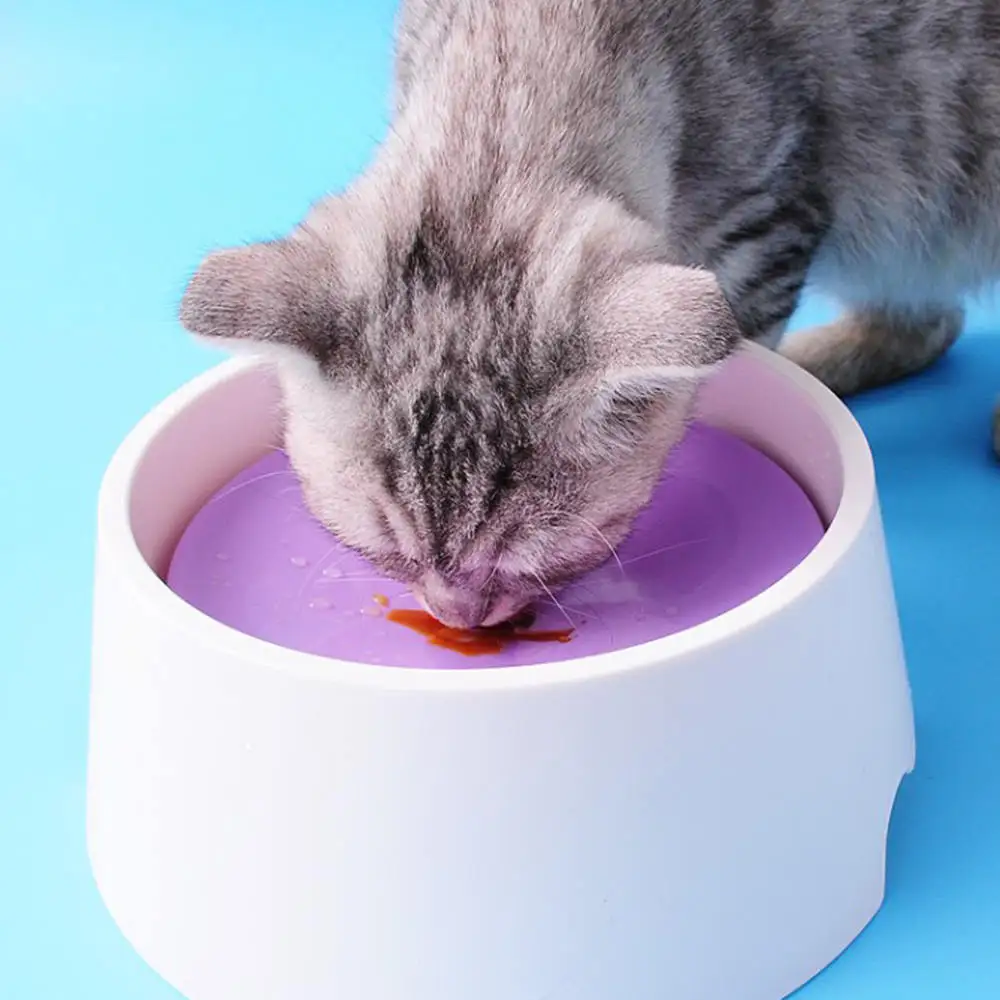 

2019 Hot Pet Floating Bowl Anti Splashing Not Wetting Mouth Water Feeder Anti-slip Pet Bowl Plastic Portable Dog Bowl