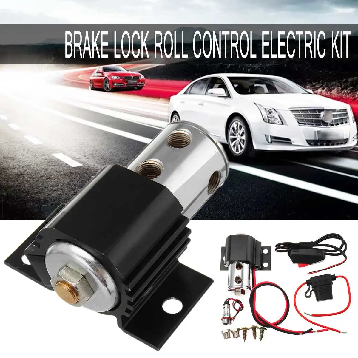 

Universal Car Line Lock Latch Line Lock Tire Locker Brake Line Lock Roll Control Electric Kit Hill Holder for Ford for Mustang