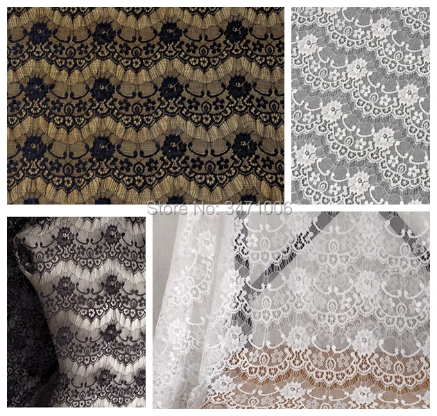 

2 meters Eyelashs Black white Mesh Fabric Spot Dot Net Fabric, Dress, Wedding backdrop, Garment bottoming shirt fabric textiles