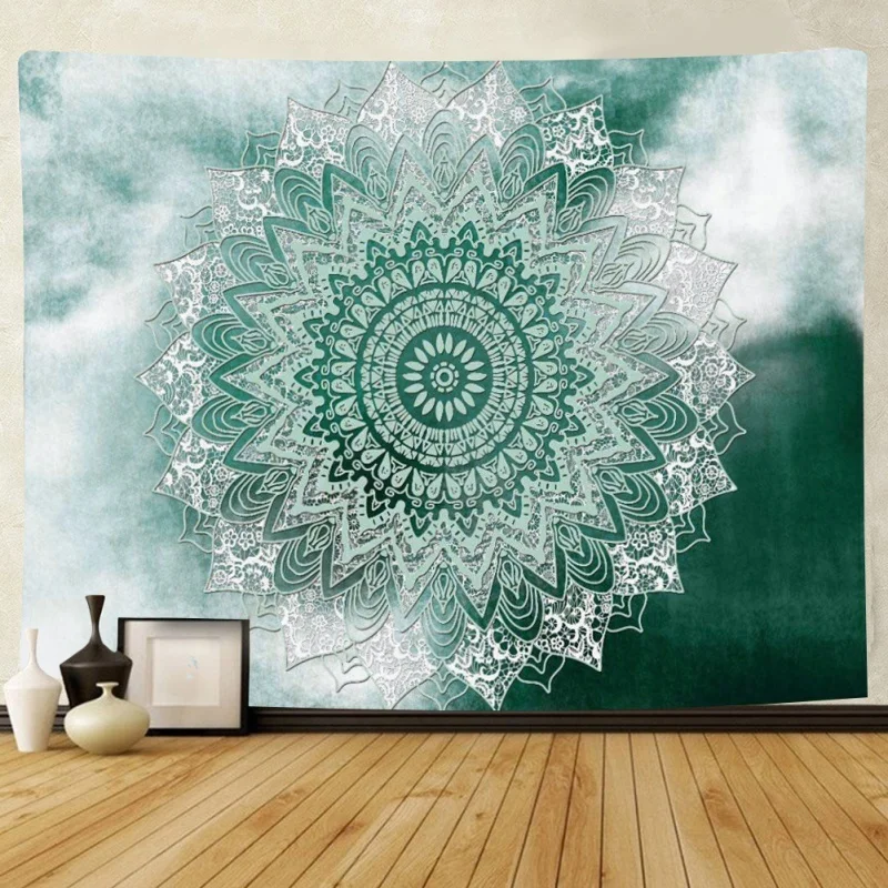 

Home Bedroom Decoration Wall Hanging Mandala Tapestry Color Gradient Big Tapestry Jacquard Tapestry High Quality 180X230CM
