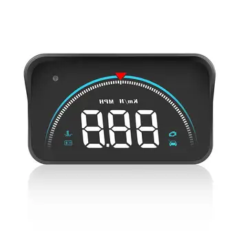 

Car OBD2 Head Up Display Hud Digital Speedometer Colorful Windshield Projector Overspeed Warning Voltage Alarm High Brightness
