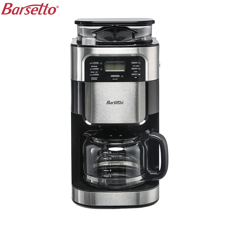 

BARSETTO 1500ml Household Automatic Coffee Machine Bean Flour Grinding Coffee Maker EU Plug