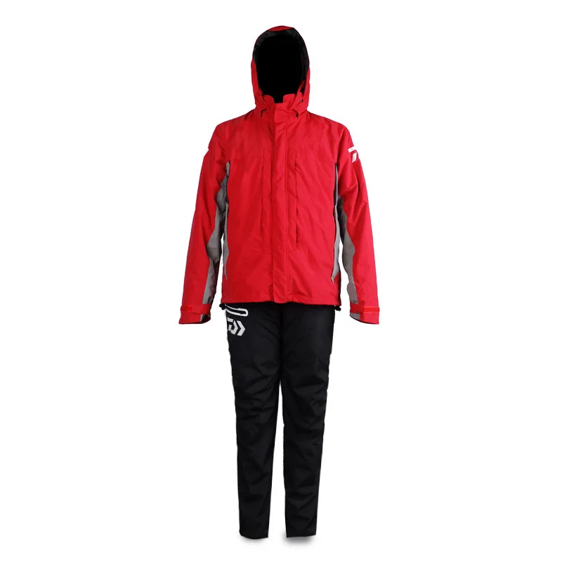 

Men Dayiwa Fishing Clothing Sets Warm Autumn Keep Winter Waterproof Windproof Fishing Coat Hooded Jersey Breathable