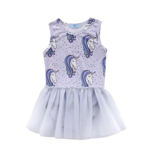

Cute Baby Girls Cotton Flower Children Dot Striped Tees Dress T-Shirt Vest Child Girl Clothes Knee-Length Dresses