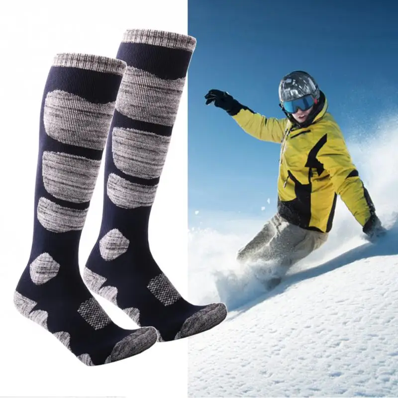 Ski Socks Winter Warm Men Outdoor Cycling Snowboarding Hiking Sport
