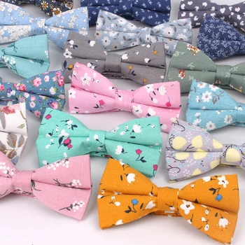 

Men Bow Tie Shirts Cotton Floral Bowtie For Men Women Business Wedding Bowknot Adult Bowties Vestidos Gravata Borboleta Ties