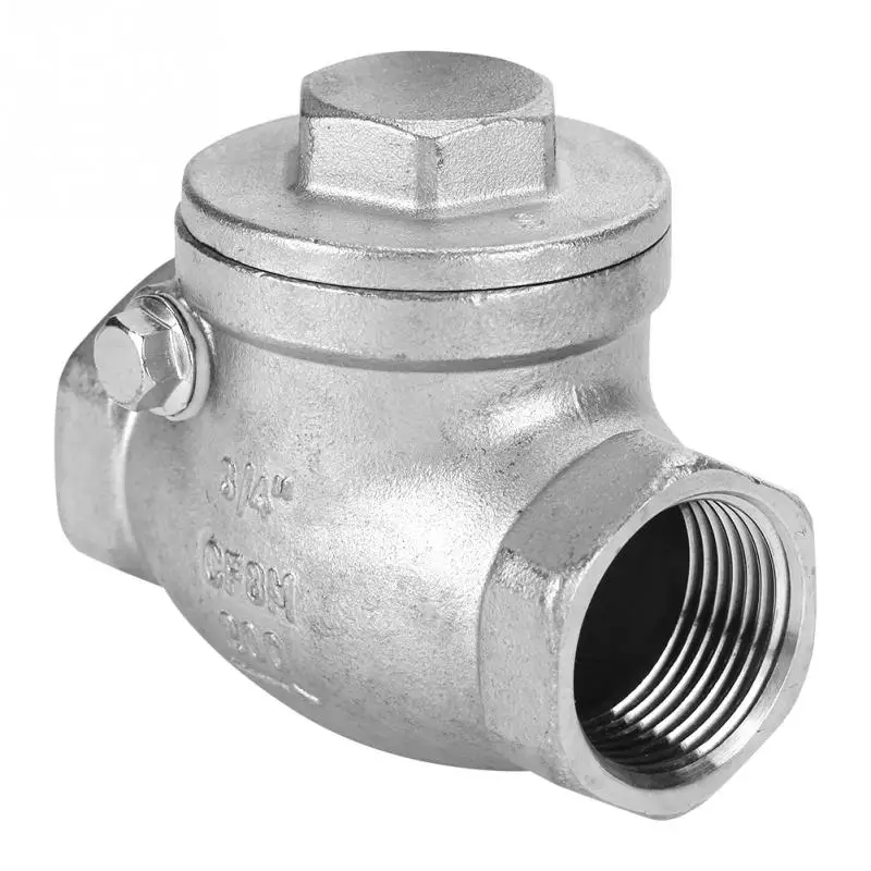 Односторонний Поворотный обратный клапан внутренняя резьба WOG 3/4 psi нержавеющая