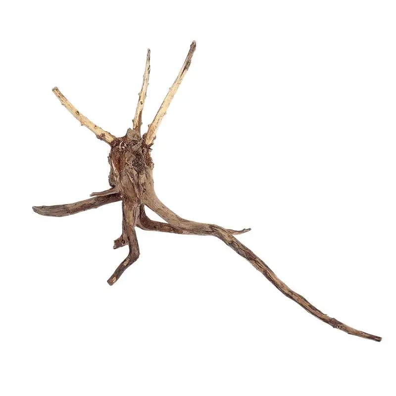 

VORCOOL 1PC Pollution-Free Natural Non Toxic Miniature Landscape Wood Trunk Tree Root Fish Tank Ornament for Family Home