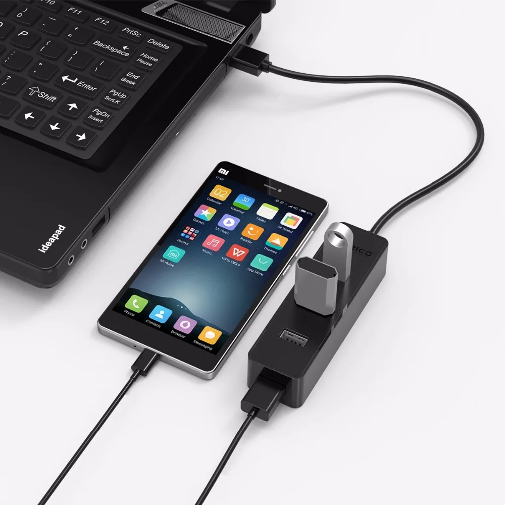 ORICO W5PH4 U3 USB 3 0 4 порта концентратор 5 Гбит/с высокая скорость для ноутбука