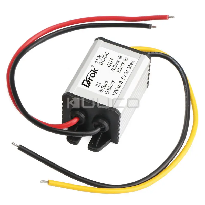 

DC 3.7V Power Supply Module DC 12V (6.7~22V) to 3.7V 3A Step Down Module/Adapter 11W Power Converter/Driver/Voltage Regulator