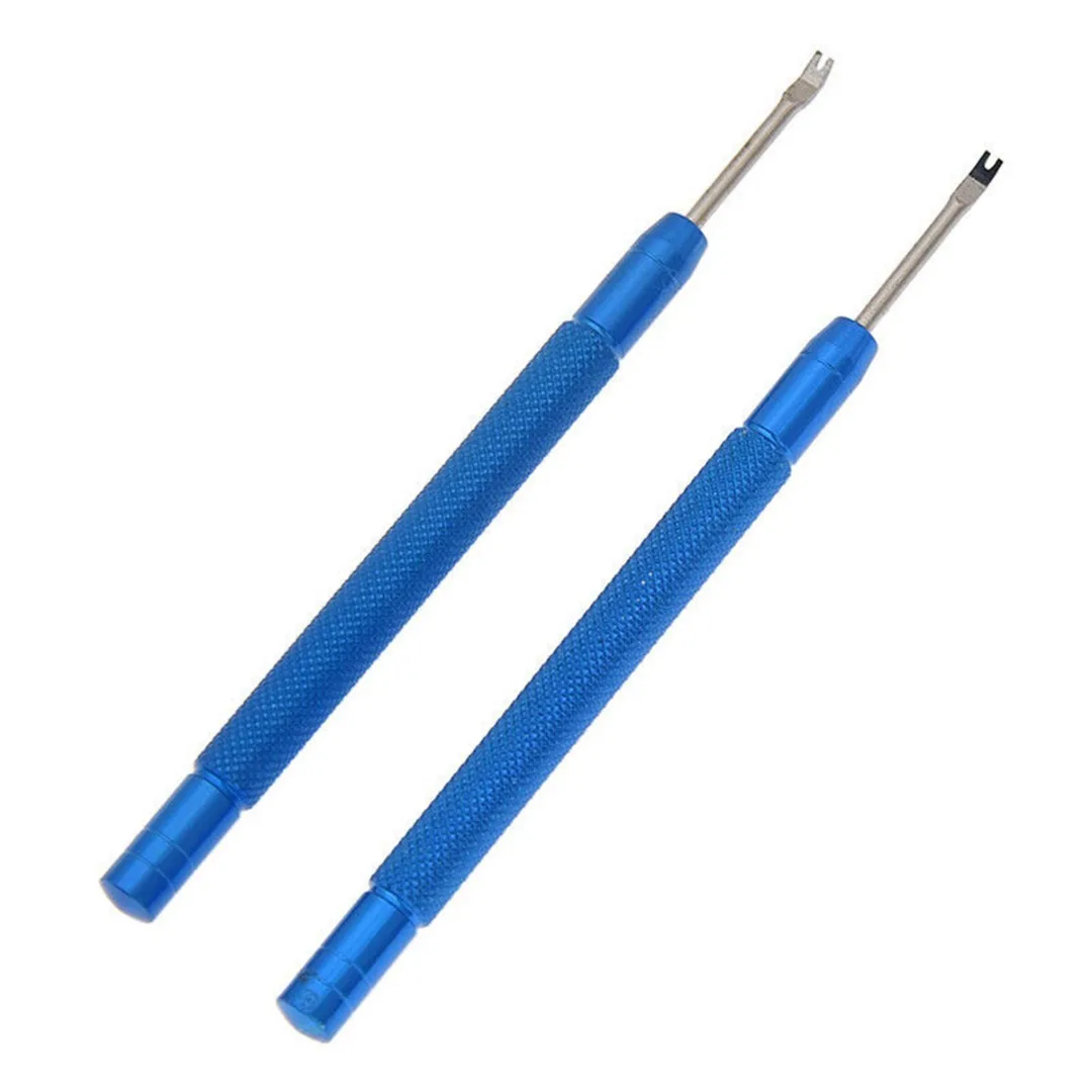 

2pcs Metal Precision Watch Hand Remover Puller Blue Red Random Professional Pin Lever Replace Watchmaker Repair Tool