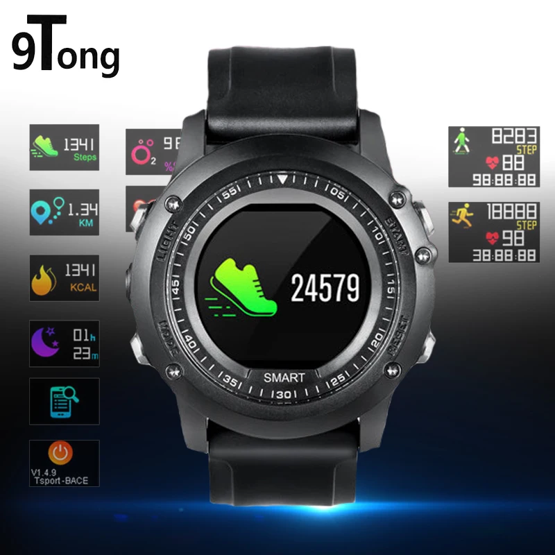 

9Tong Smart Watch Sport IP68 Waterproof Bluetooth Smartwatch Pedometer Activity Tracker Watch Ritmo Cardiaco Heart Rate Tracker