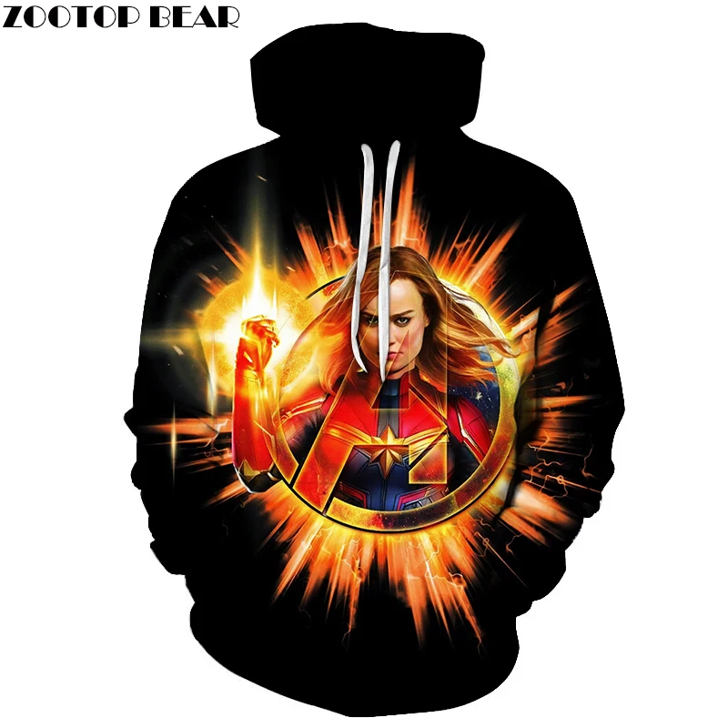 3d The Avengers Warrior Printed Marvel Men Hoodies Tracksuit Pullover Hoody Avengers Endgame Spring Brand Coat