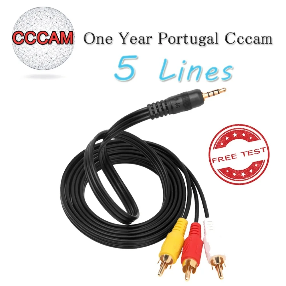 

Hd Cccam 5 Clines For 1 Year Portugal Stable Ccam For Dvb-s2/s Freesat V8 V7 V7s V8 Nova Satellite Receiver Decoder Tv Tuner Box