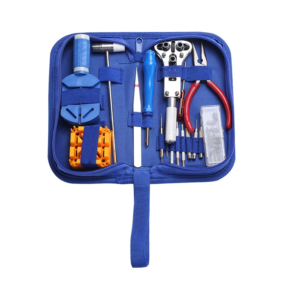 

34 Pcs Watch Repair Tool Kit Home Use Portable Watch Link Pin Tool Spring Bar Tool Set Watch Maintenance Kit Watch Case Opener