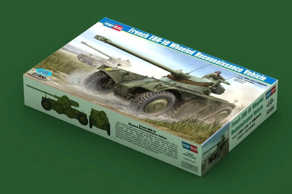 Сборочный комплект Hobbyboss 82489 1/35 французский EBR-10 колесный рекогносцирующий