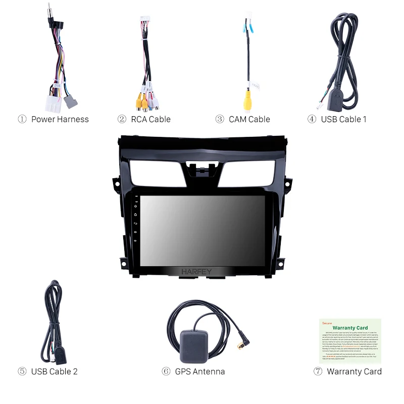 Excellent Harfey Android 9.0 Car Radio For 2013 2014 -2017 Nissan TEANA 9 Inch 2Din Wifi GPS Multimedia Player Support SWC DVR Mirror Link 3