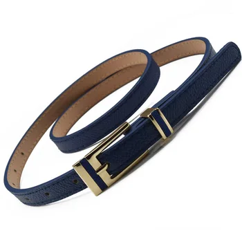 

New Design Belts Women Knotted Waist Belt Thin Fashion Korean Small Belt Woman Dress Decorate Brown Leather Round Buckle Gifts