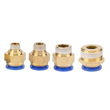 

16mm Air Pipe Pneumatic Connector Quick Fittings Male Thread Straight Push In Connectors 2019 new style