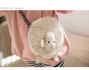 

Girl Cute Sheep shape Single Shoulder Bag Toddler Coin Purse Wallet Accessories New Cute Baby Kids Girl Plush Sheep Shoulder Bag