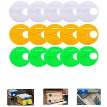 12 шт Круглые входные ворота Улей пластиковый для пчеловодства пчелиный улей оборудование гнезда двери вентиляционные отверстия