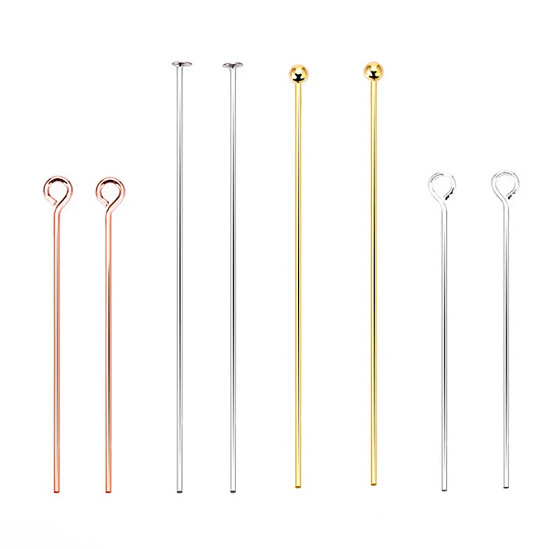 

Aiovlo 10pcs/lot Length 20 30 40 Mm 925 Sterling Silver Ball Head Pins for Diy Jewelry Making Head Pins Findings Dia 0.6mm