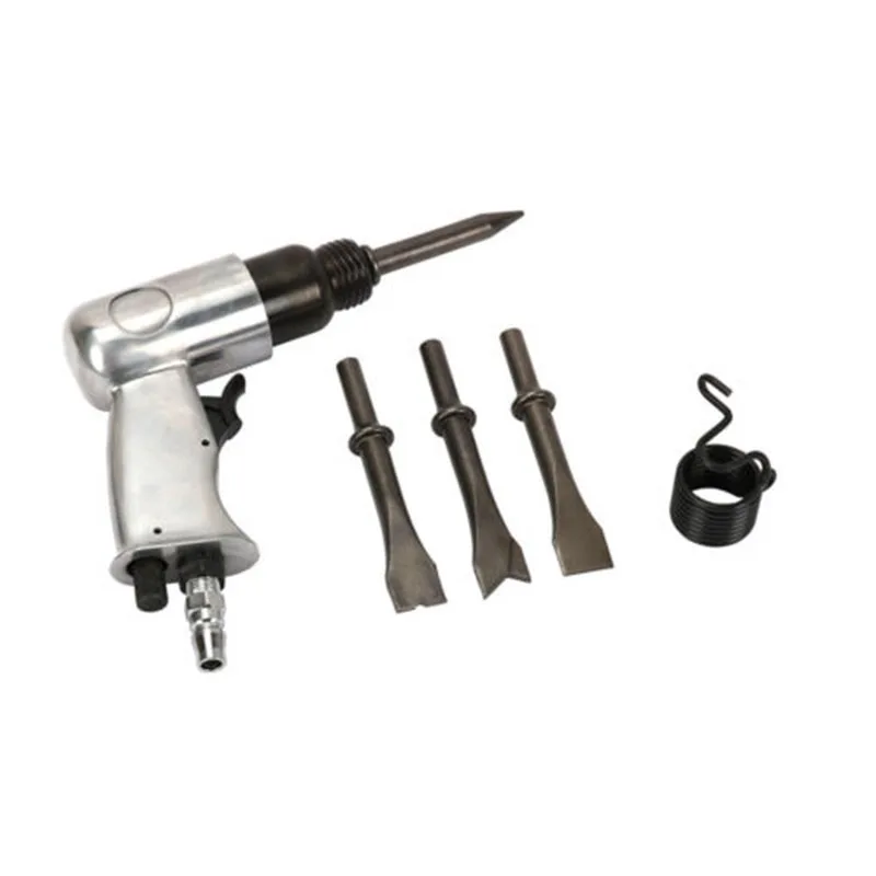 

1/4 Heavy Duty Air Hammer W/ Chisel Kit For Chipping Riveting Cutting Piercing