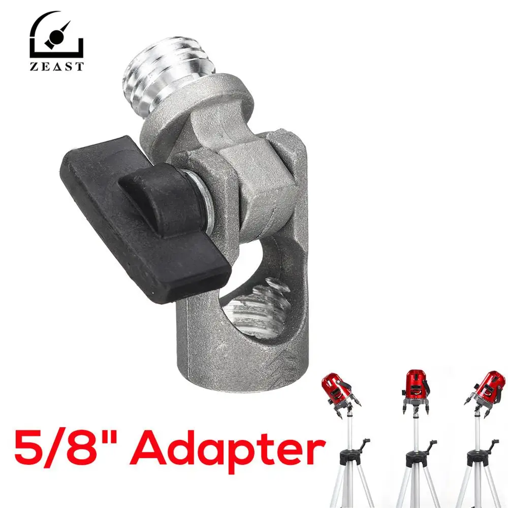 

180 Degrees Rotation 5/8" Tiltable Adapter For for Laser Level Tripod Stand Slash Functional 5/8 Thread Rotary Joint Adapter