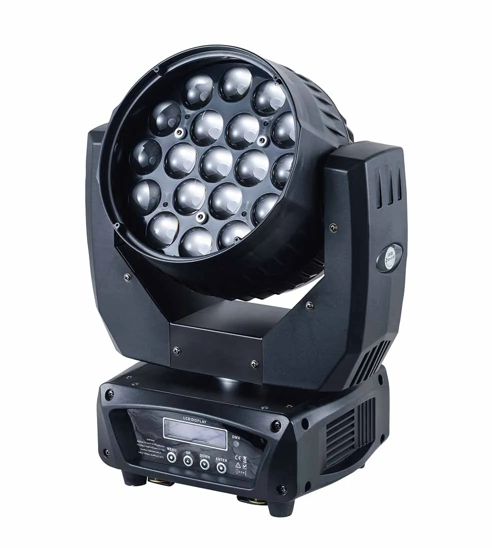 RGBW 19pcsX12W 4 в 1 светодиодный зум движущаяся головка моющийся dj Свет Полноцветный