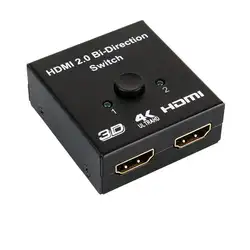 HDMI 2,0 Переходник HDMI двунаправленный 1x2 2x1 двухпозиционный переключатель сплиттер до 18 Гбит/с для 4 к 1080 P 1080i 480 P 720 P 3D