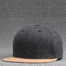 Высококачественная шерстяная фетровая Кепка Snapback s, Зимняя кепка в стиле хип-хоп для мальчиков, плоская кепка, однотонные скейтборд, Мужская деревянная пробка, бейсболки
