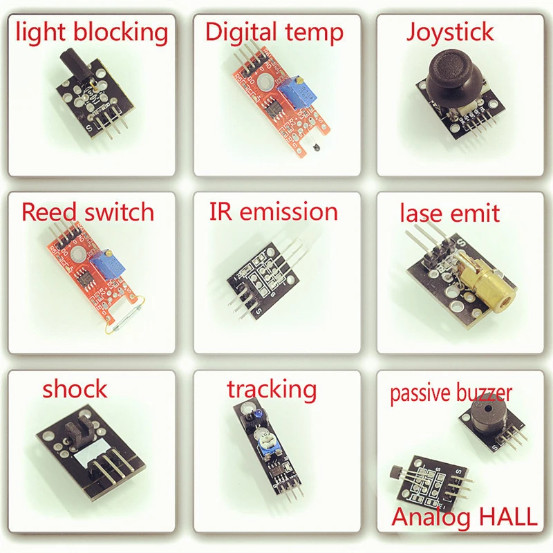 37 шт./лот, комплект сенсорной платы для Arduino, Diy Kit, Raspberry Pi 3/2, Модель B, 37 видов лазерного датчика температуры