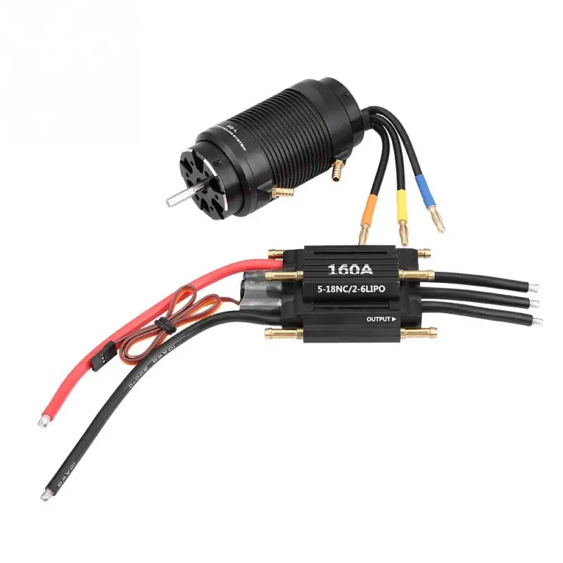 

4092 1520KV Motor 40-L Water Cooling Jacket 160A ESC Set For 1000mm RC Boat 520KV Motor Remote Control Accessories