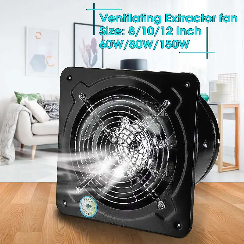 Günstig 4 6 7 8 10 12 14 16inch Metall Booster Fan Extractor auspuff fan Intake Belüftung Fenster Rohr Ventilator für Badezimmer Wc Küche