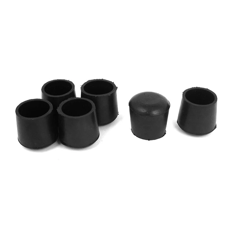 

Rubber feet for walking aids Stool Chair top rubber feet, Black, 6 pieces