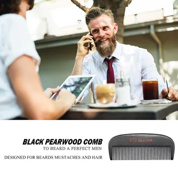

New Arrival Beard Shaping Styling Template Men Shaving Tools Comb Sandalwood Beard Comb for Hair Beard Trim Template Combs